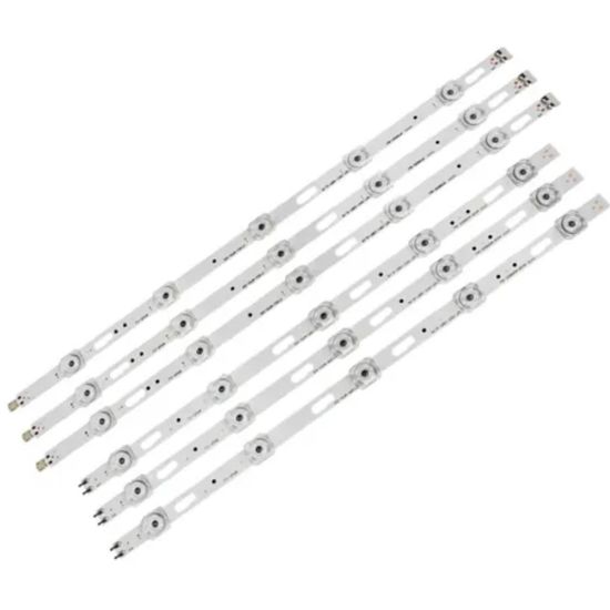 KIT 6 BARRAS DE LED SAMSUNG UN43TU7000G UN43TU8000G UN43AU7700