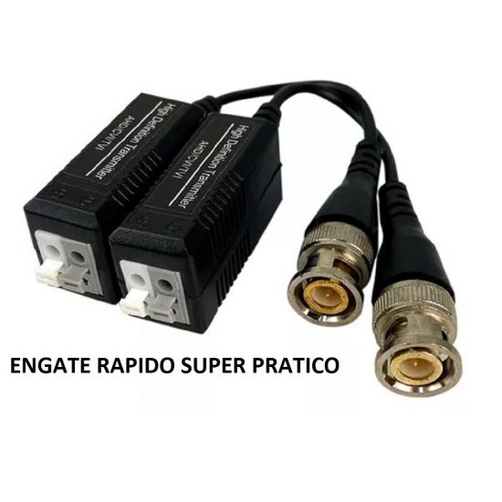 CONVERSOR CONECTOR VIDEO BALUM CFTV ENGATE RAPIDO ($$$005)
