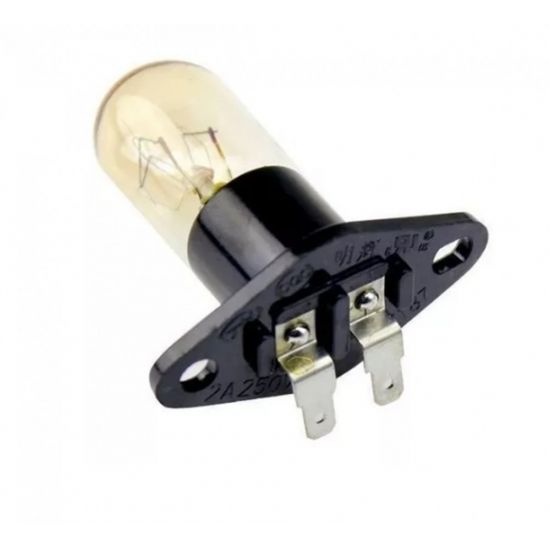 LAMPADA FORNO MICROONDAS 110V/20W SOQUETE PRETO 90 GRAUS
