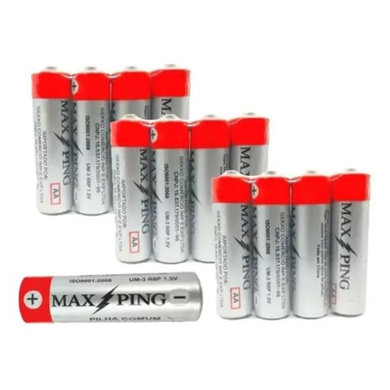 PILHA MAX AA PEQUENA COMUM COM 4