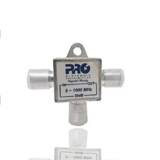 TOMADA BLINDADA TAP 20DB 5-1000MHZ PROELETRONIC