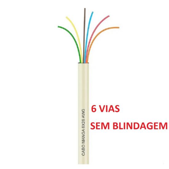 FIO MANGA 6X26 AWG S/BLINDAGEM X100 ($$$100)