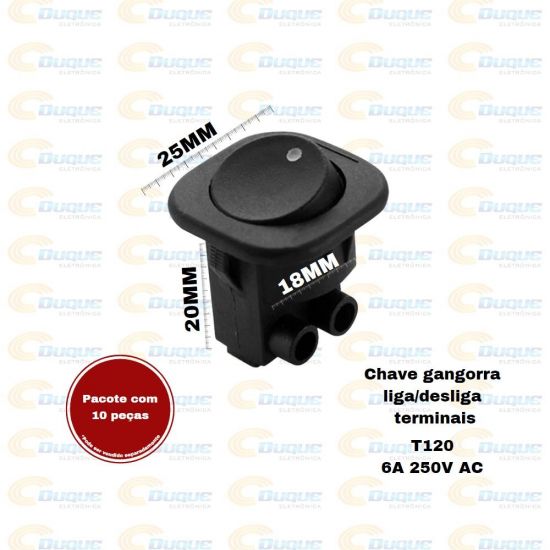CHAVE GANGORRA 2T L/D REDONDA COM PARAFUSO