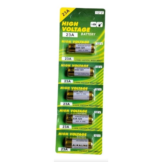 BATERIA 12V A-23 ENCARTELADA (UNITARIO) BATERIA PARA CONTROLE ALARME A23 23A A 23