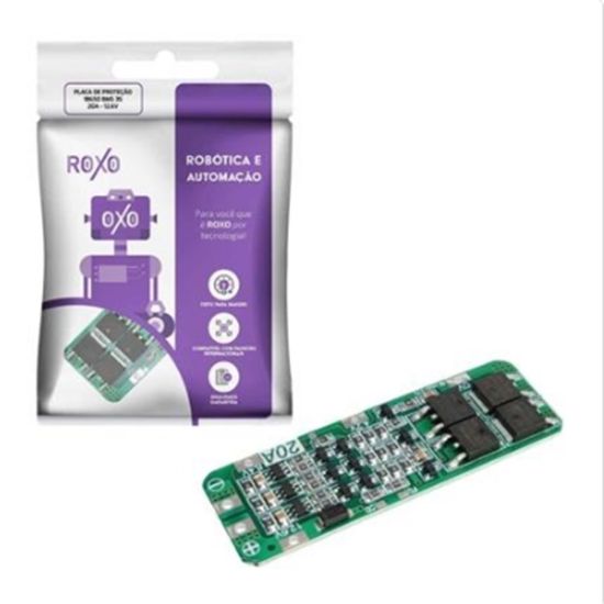 PLACA DE PROTECAO BATERIA 18650 LI-ION BMS 3S 20A - 12.6V ( PREVISAO INCIO NOVEMBRO 2025 )