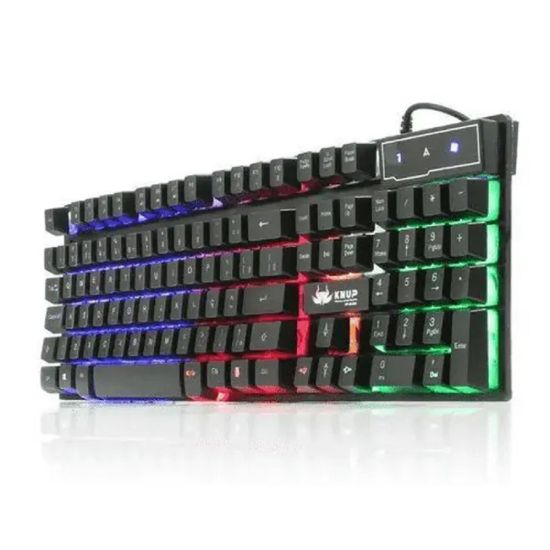 TECLADO GAMER SEMI MECANICO MADSET KNUP 2043/A