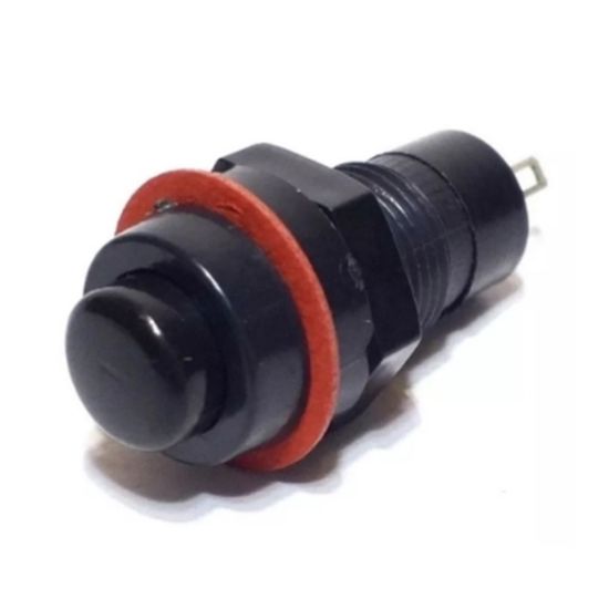 CHAVE PUSH BUTTON MEDIA S/TRAVA DS213 PRETA