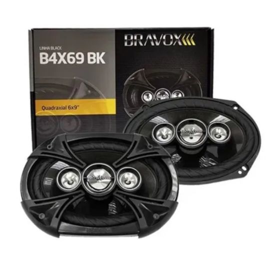 ALTO FALANTE QUADRIXIAL BRAVOX B4X69BK 4R 220W RMS PAR