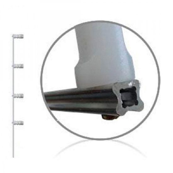 HASTE DE ALUMINIO ESTRELA 4 ISOLADORES JEA CERCA