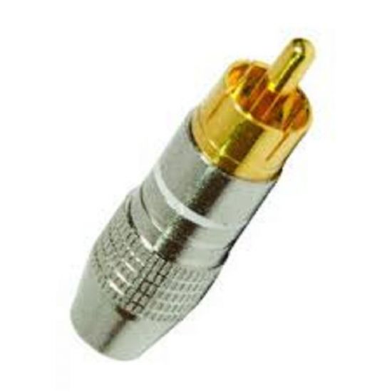 PLUG RCA METAL PROFISSIONAL BRANCO