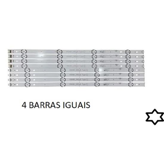 KIT 8 BARRAS LED LG 49UH6000 49UF6400 49UH61