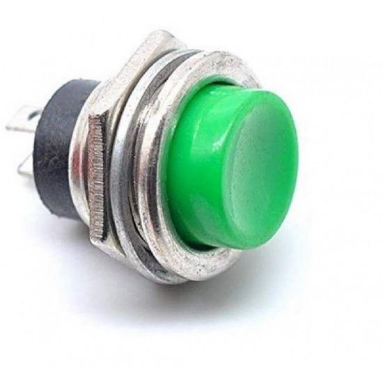 CHAVE PUSH BUTTON NA REDONDA DS-212 VERDE