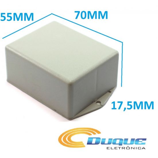CAIXA PLASTICA MONTAGEM A17,5XL55XC70 CINZA C/ ABA