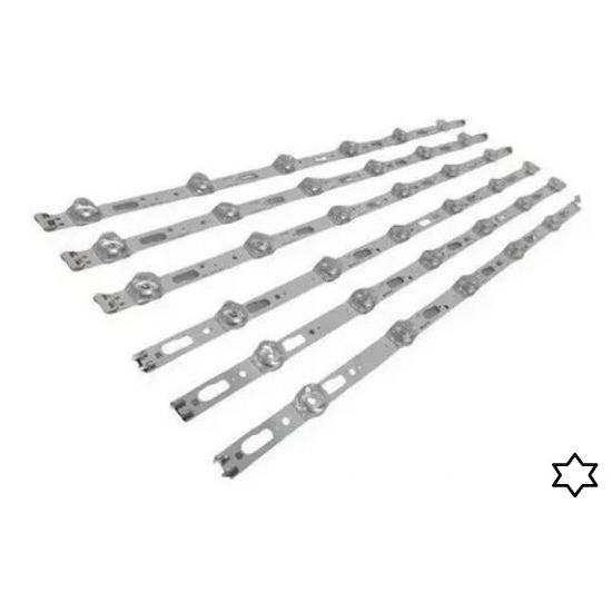 KIT 6 BARRAS LED SAMSUNG UN50TU7000 7020 8000