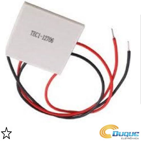 PASTILHA PELTIER TERMOELETRICA 12V 60W 40X40X4,00 100W 10AMP TEC1-12710