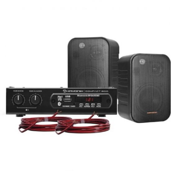 KIT SOM AMBIENTE AMBIENCE 2000 OD V2 PRETO HAYONIK