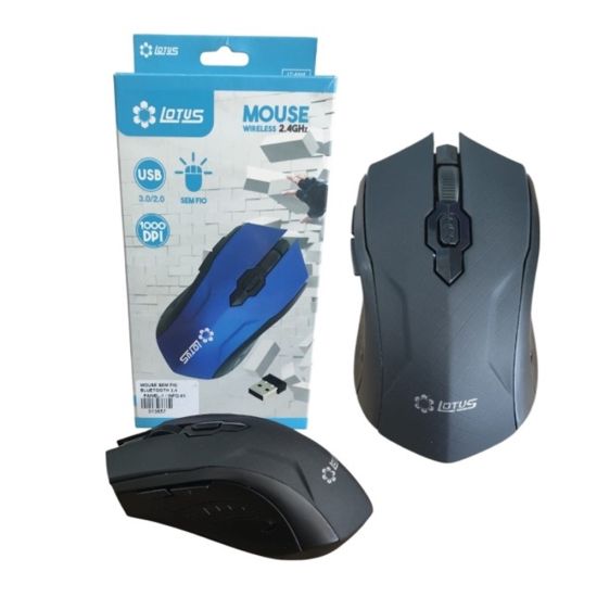 MOUSE SEM FIO BLUETOOTH 2,4 LOTUS 1000DPI LT-A668 (PRETO)
