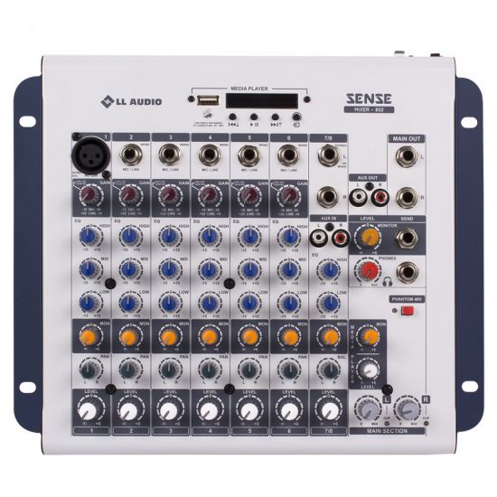 MESA DE SOM 8 CANAIS SENSE S802MN LL AUDIO