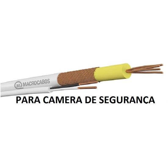 FIO COAXIAL BIPOLAR RF75 4MM 85% X100 MEGATRON P/ CAMERA SEGURANÇA