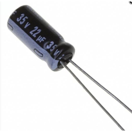 ELETROLITICO    22uF X  25V RD CAPACITOR ELETROLITICO