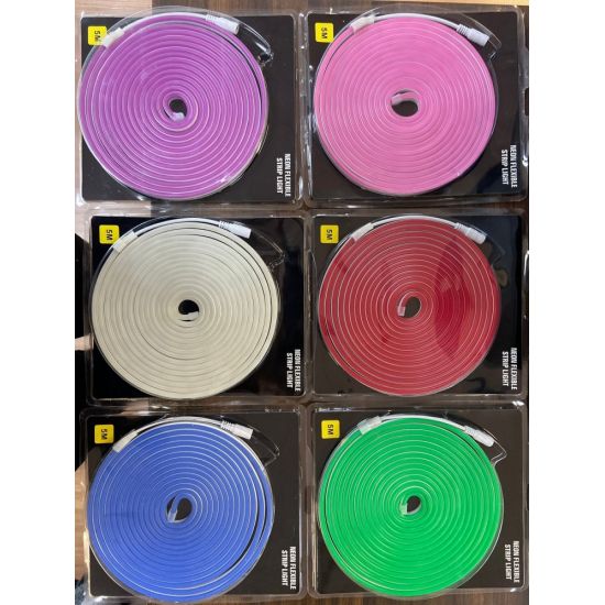 MANGUEIRA LED 5 METROS 2835 12V 6X12 ROXO