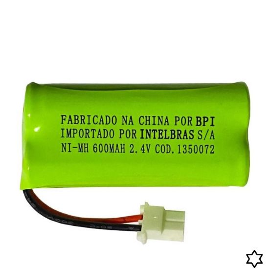 BATERIA TELEFONE S/FIO 2V4/600 ORIGINAL INTELBRAS