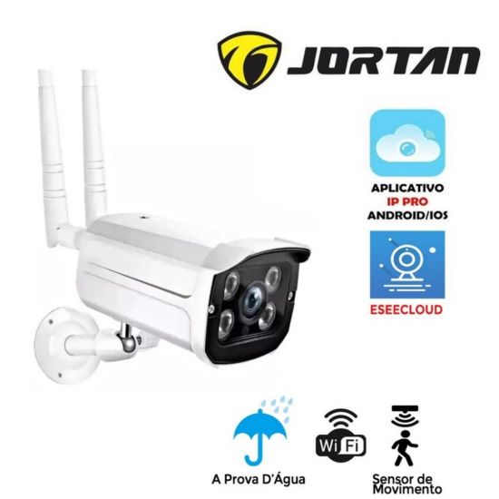 CAMERA WIFI EXTERNA FIXA 1080P C/IR 82047WK JORTAN