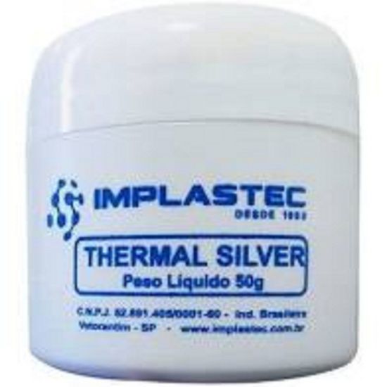 PASTA TERMICA THERMAL SILVER 50G POTE IMPLASTEC