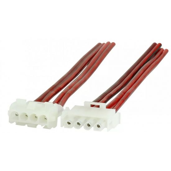 CHICOTE 4 VIAS FIO 1 MM MACHO / FEMEA 27CM 25A
