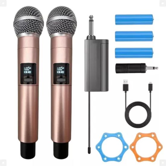 MICROFONE DUPLO SEM FIO WIRELESS KAPBOM KA-M87E