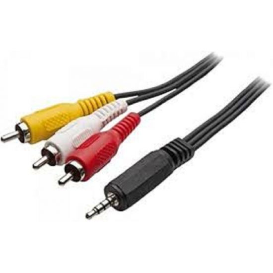 CABO P2 4C X 3RCA 1,80MT GND/AUDIO/AUDIO/VIDEO