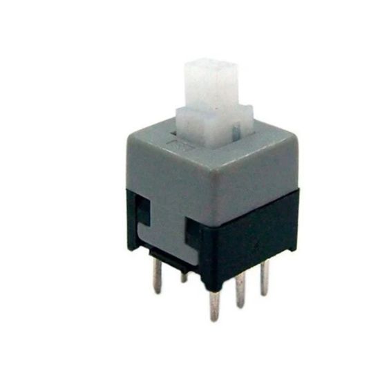 CHAVE PUSH BUTTON 8X8 SEM TRAVA  LS-2 P/TELEFONE
