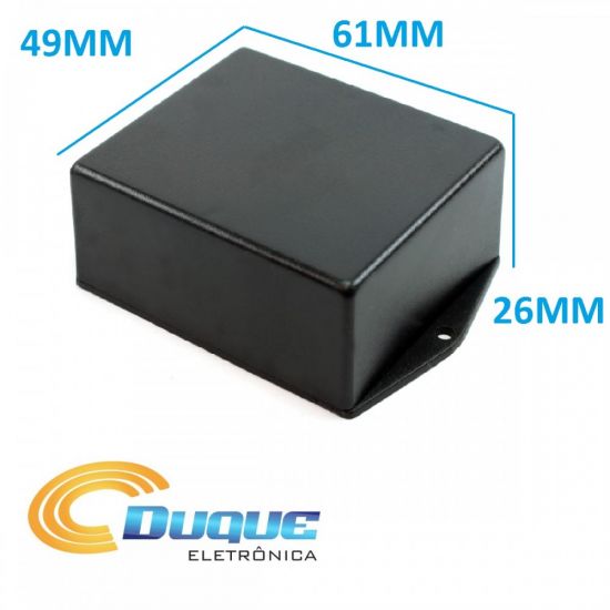 CAIXA PLASTICA MONTAGEM A26XL49XC61 PRETA C/ABA