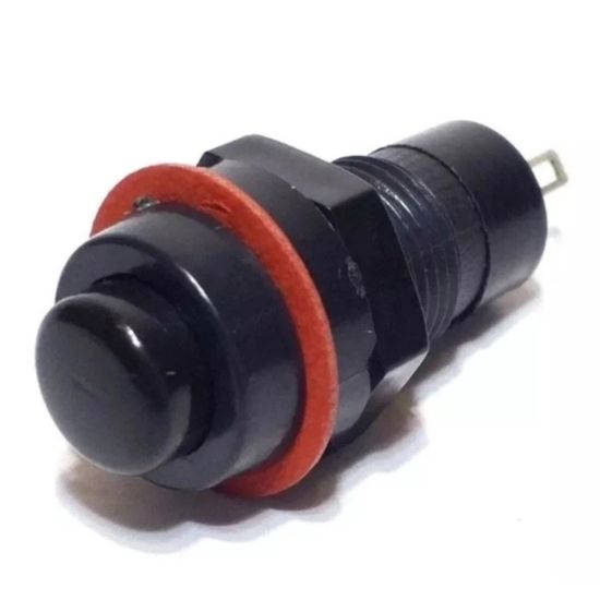 CHAVE PUSH BUTTON MEDIA C/TRAVA DS211 PRETA