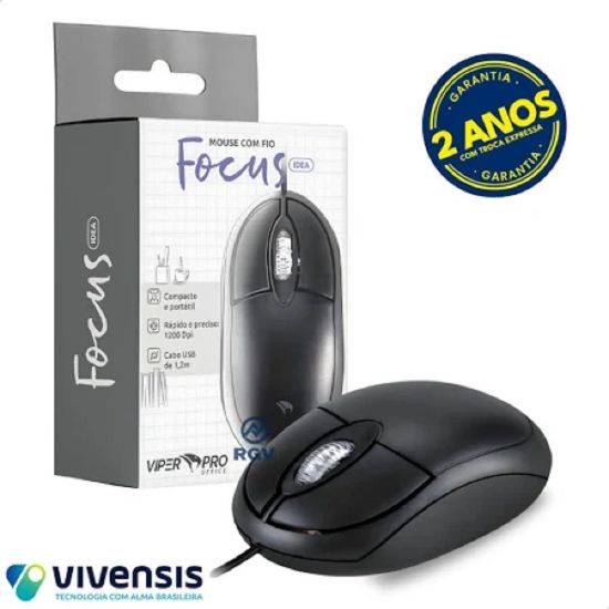 MOUSE COM FIO FOCUS VIPER PRO