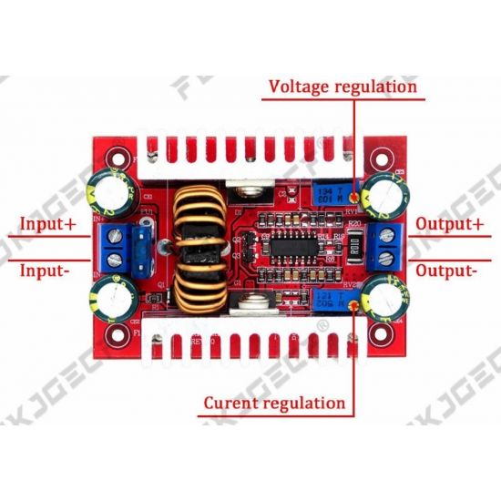 INVERSOR  STEP UP 400W 15A  E8V-50V REGULAVEL