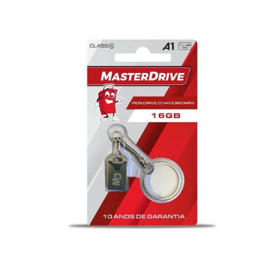 PEN DRIVE CHAVEIRO GRANDE 16GB MASTER DRIVE