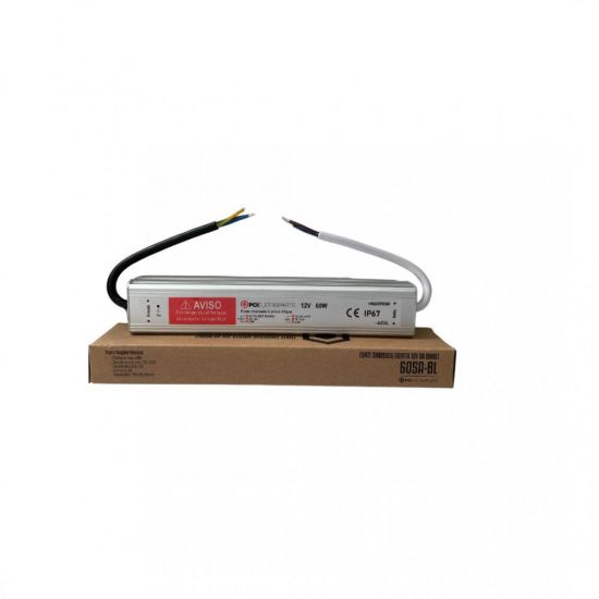 FONTE 12V  50A CHAVEADA BLINDADA 220V
