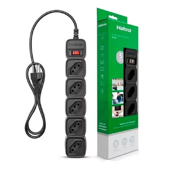 FILTRO DE LINHA PROTETOR 5 TOMADAS EPE205 INTELBRAS