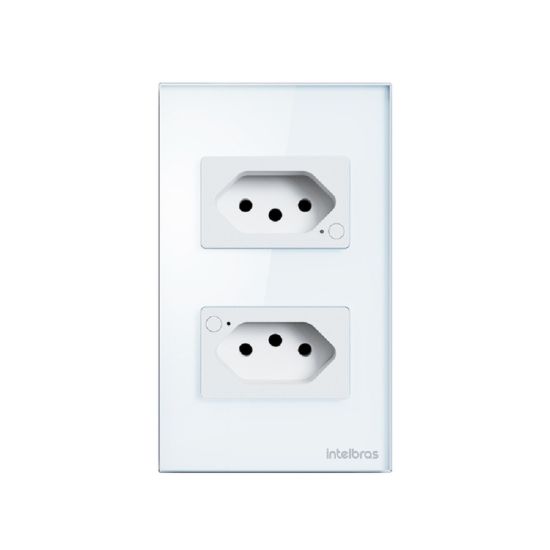 TOMADA INTELIGENTE DUPLA 10A ETS 1002 BRANCA