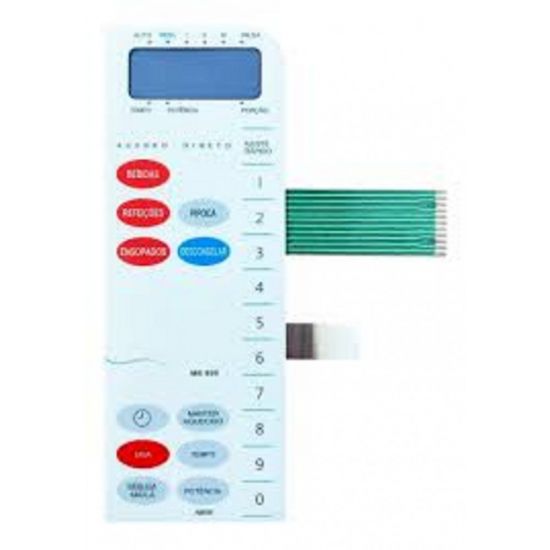 MEMBRANA SANYO em 850 BR EMF541  (31225) TECLADO MICROONDAS