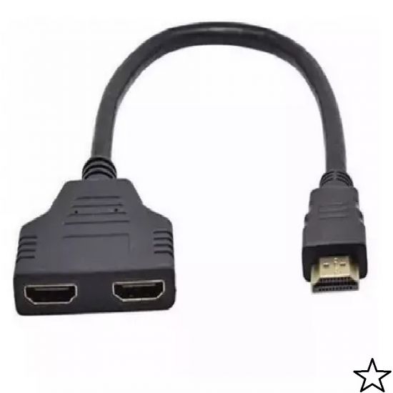 CABO SWITCH DIVISOR DUPLICADOR  HDMI 2 ENTRADAS 1 SAIDA