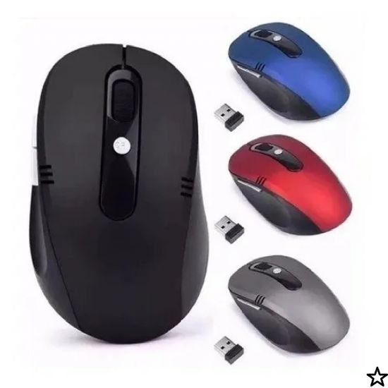 MOUSE SEM FIO 2.4GHZ UTILIZA PILHAS AA