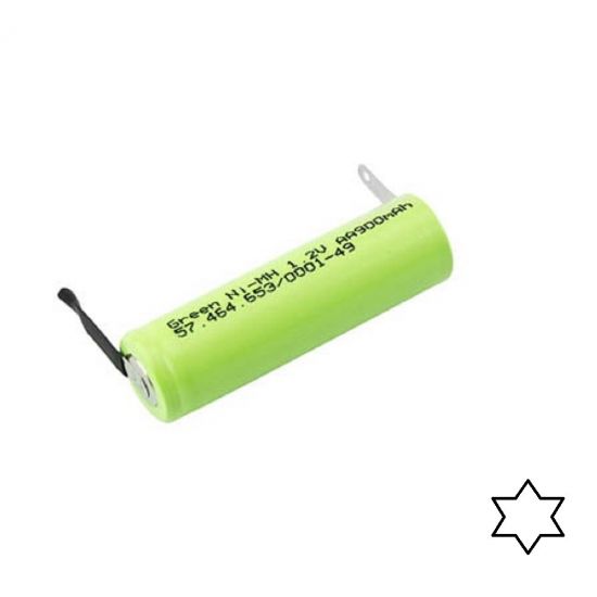 PILHA RECARREGAVEL 1,2V  900MA AA C/TERMINAL SOLDA