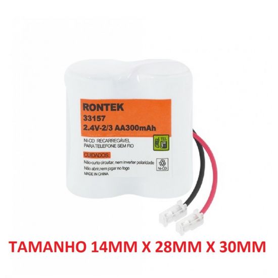 BATERIA TELEFONE S/FIO 2V4/300 RONTEK