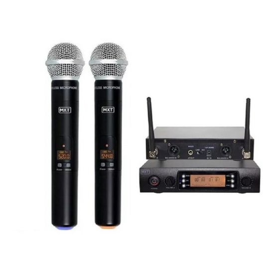 MICROFONE UHF SEM FIO UHF-520M DIGITAL 96 CANAIS MXT