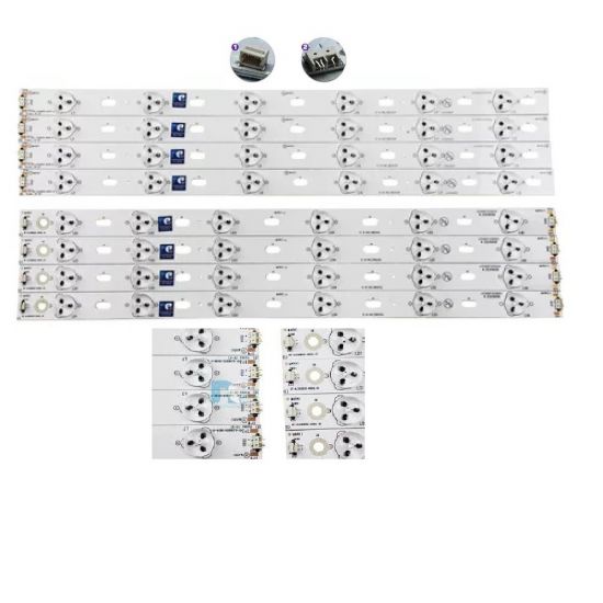 Kit 8 Barras de LED Compatível com TV DL3954(A)F D