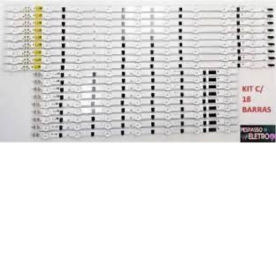 KIT 18 BARRA LED SAMSUNG UN50F5200 UN50F5500AG UN50F6400