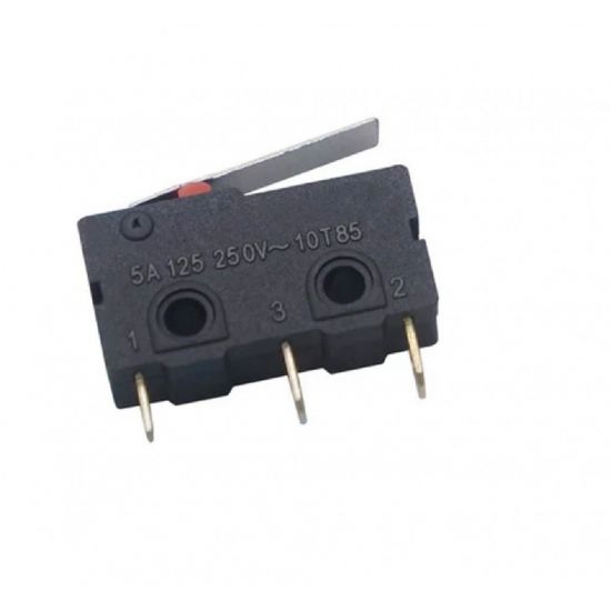 CHAVE MICRO SWITCH 5A 250V PQ C/HASTE CURTA