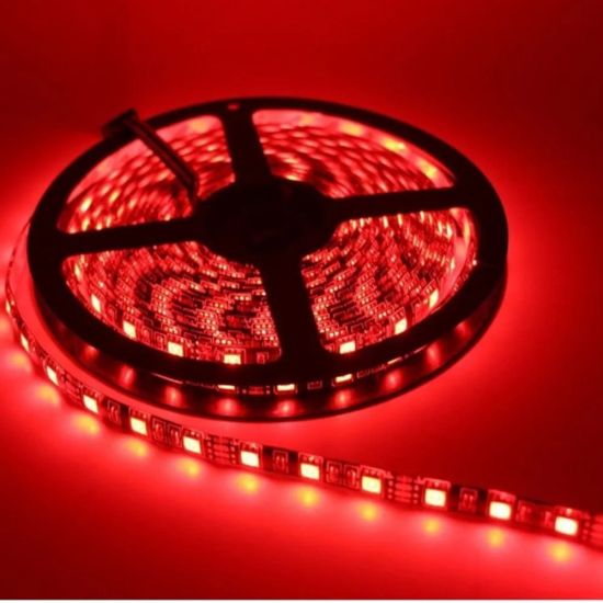 FITA LED 2835 5 METROS IP65 60 LED POR METRO  VERMELHO